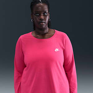 Nike Sportswear Club Women's Long-Sleeve T-Shirt (Plus Size). Nike.com